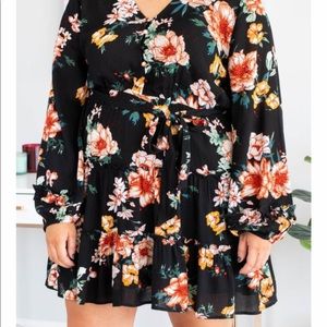 Black Floral Dress from Chic Soul